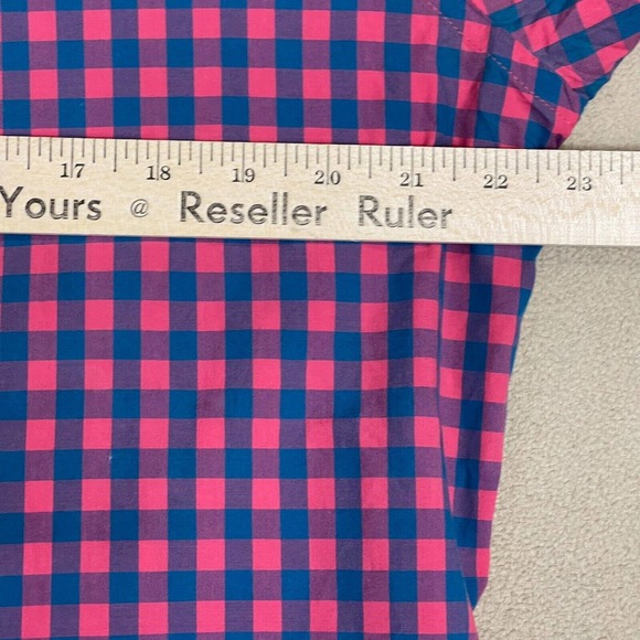 UNTUCKit‎ Shirt Adult Extra Large Red/Blue Long Sleeve Slim Fit Preppy Mens - Picture 4 of 10